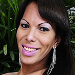 Hot latin TS babe masturbating